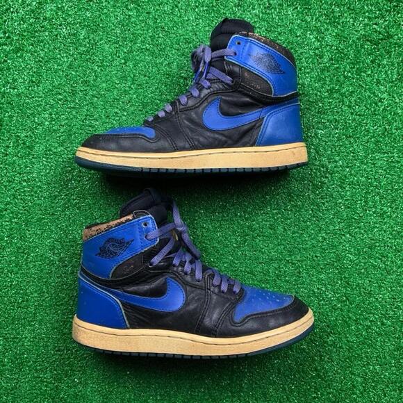 Nike OG 1985 Air Jordan Royal Black Blue Rare Vintage 85 Chicago